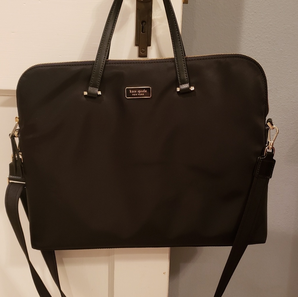 Kate Spade Dawn Laptop Bag Black Nylon